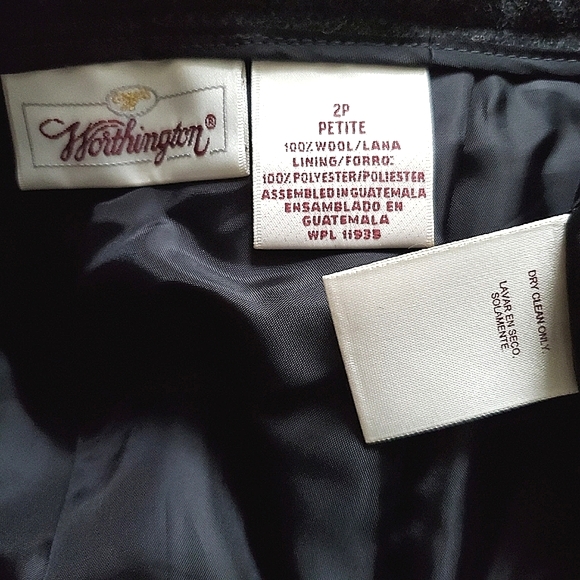 Worthington Woolmark Pleated Wool Dress Pants - Picture 6 of 6